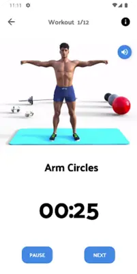 Home Workout Fitzeee android App screenshot 1